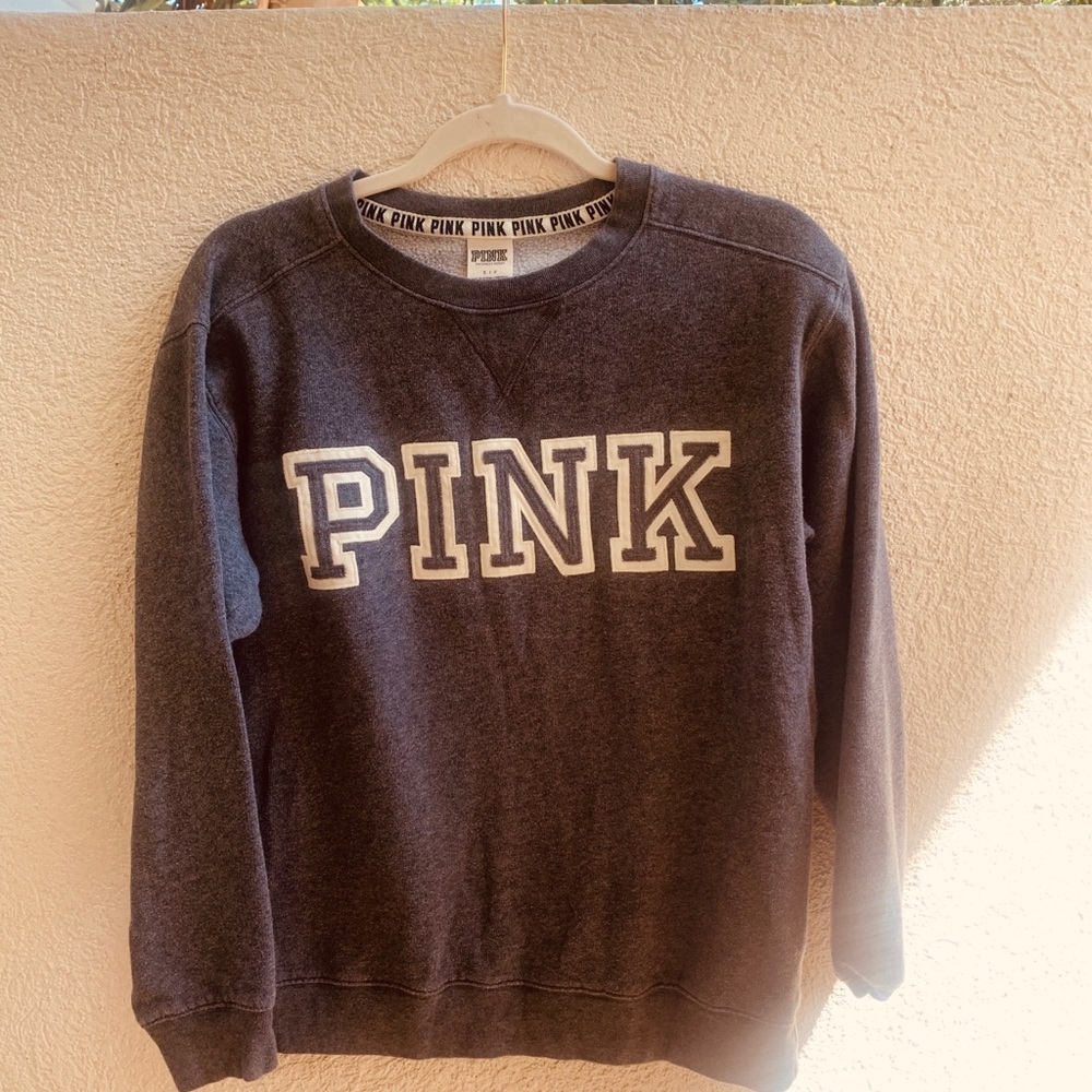 Pink grey sweatshirt